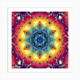 Psychedelic Mandala 91 Art Print