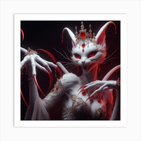 Devil Cat Art Print