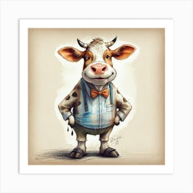 Cute Cow 3 Art Print