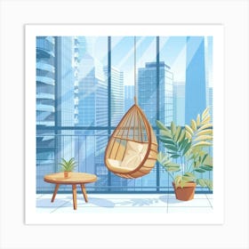 Modern Living Room 4 Art Print