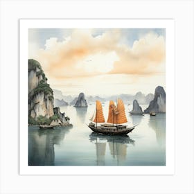 Ha Long Bay Vietnam Art Print 2 Art Print