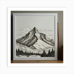 Mountain Print Art Print