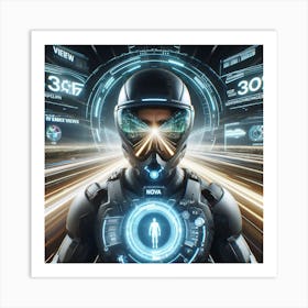 Futuristic Man 99 Art Print