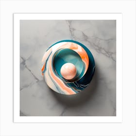 Abstract Marble Art 2 Art Print