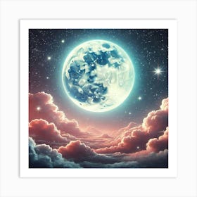 Full Moon In The Sky 9 Art Print