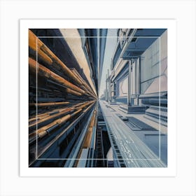 Futuristic Cityscape 7 Art Print