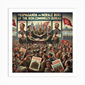 A Powerful Depiction Of The Propaganda And Morale Art Print