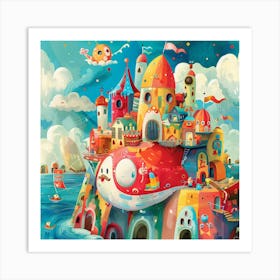 Castle In The Sky 9 Art Print