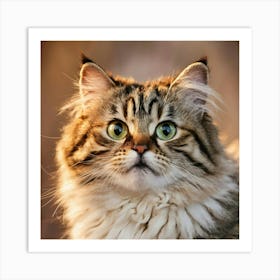 Portrait Of A Cat Art Print