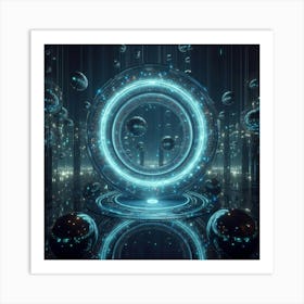 Futuristic Sphere Art Print