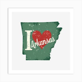 Arkansas State Art Print