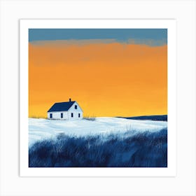 House In The Snow 6 Art Print