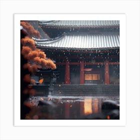 Rainy Day In Japan 1 Art Print