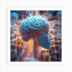 Brain Stock Videos & Royalty-Free Footage 7 Art Print