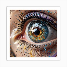 Eye Painting Art Print