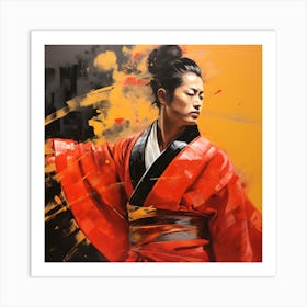 Artjuicebycsaba Close Up Style Minimalist Zen Japanese Noh Thea Ac8376ee 8d2f 4648 B32b 8065cf6a20a4 Denoised Upscaled X4 Art Print