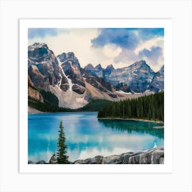 Lake Banff 1 Art Print