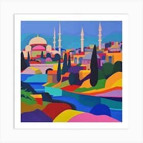 Abstract Travel Collection Istanbul Turkey 6 Art Print