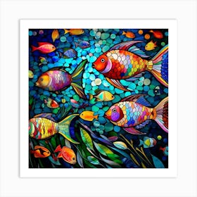 Colorful Fishes 7 Art Print