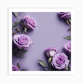 Purple Roses 35 Art Print