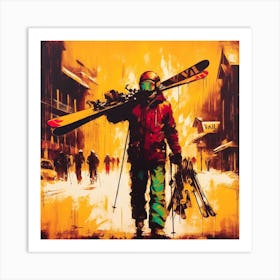 A Ski Bum's Diary: Arriving at Vail Art Print