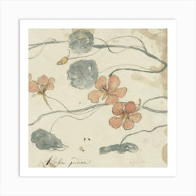 Flowers On A Branch 1 Art Print