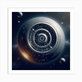 Futuristic Spaceship 36 Art Print