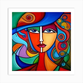 Modern Art Woman 1 #modern Art Print