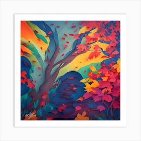 Autumn Leaves Art Print