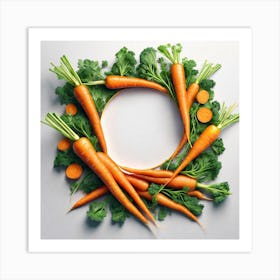 Carrots In A Circle 4 Art Print