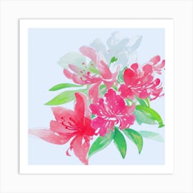 Watercolor Flowers2 Art Print