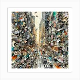 'Paper City' 1 Art Print