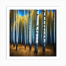 Birch Forest 108 Art Print