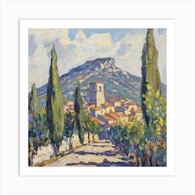 Village In The Mountains 1 Art Print