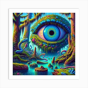 Swamp Blues Cyclops Art Print