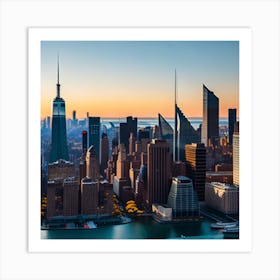 New York City Skyline 2 Art Print