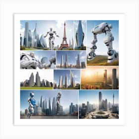 Futuristic Cityscape 21 Art Print