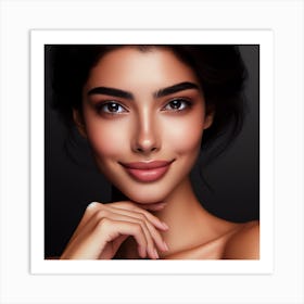 Beautiful Young Woman Art Print