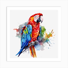 Colorful Parrot 18 Art Print