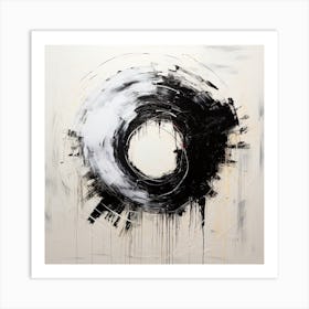 Abstract Art Circle Digital Painting (4) Art Print