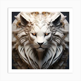 Lion Head Art Print