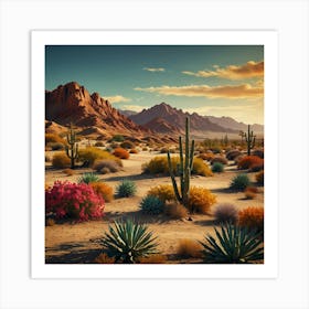 Desert Landscape 5 Art Print