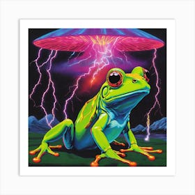 Ufo Frog Art Print