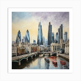 A Picture Of London city Art Print