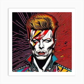 David Bowie Ziggy Stardust Fantasy Poster 5 Art Print