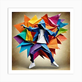 Origami Dancer 92 Art Print