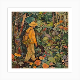 Man In The Forest 2 Art Print