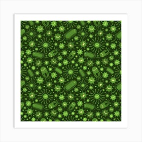 Green Bugs Art Print