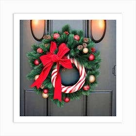 Christmas Wreath 1 Art Print