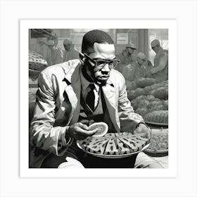 Watermelon Malcolm X Art Print